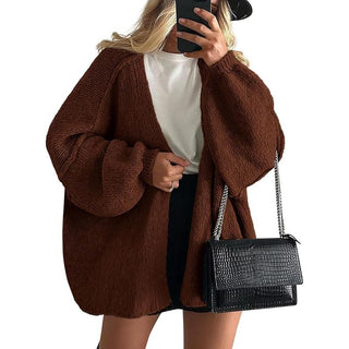 Oversized lucernový rukáv pletenina