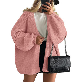 Oversized lucernový rukáv pletenina