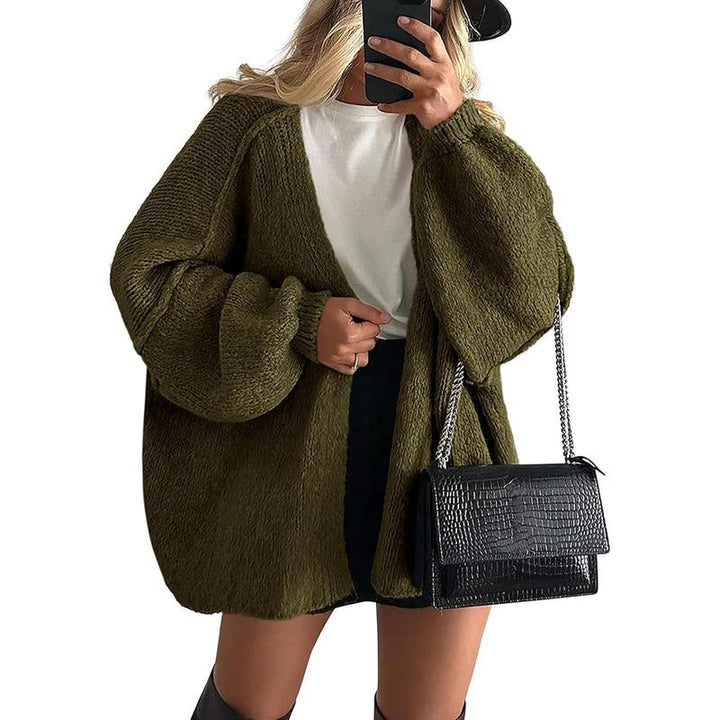 Oversized lucernový rukáv pletenina