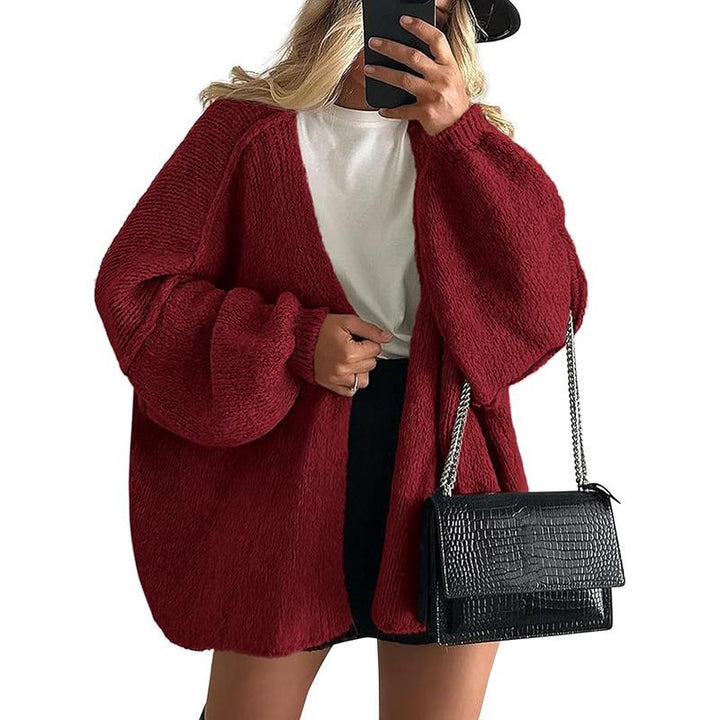 Oversized lucernový rukáv pletenina