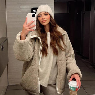 Měkká Teddy fleece bunda