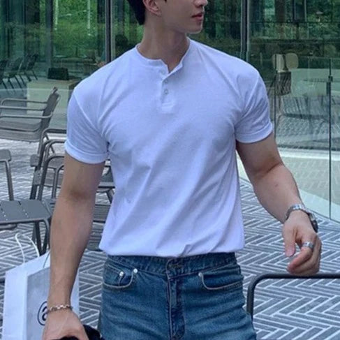 Stojáčkové polo s knoflíky