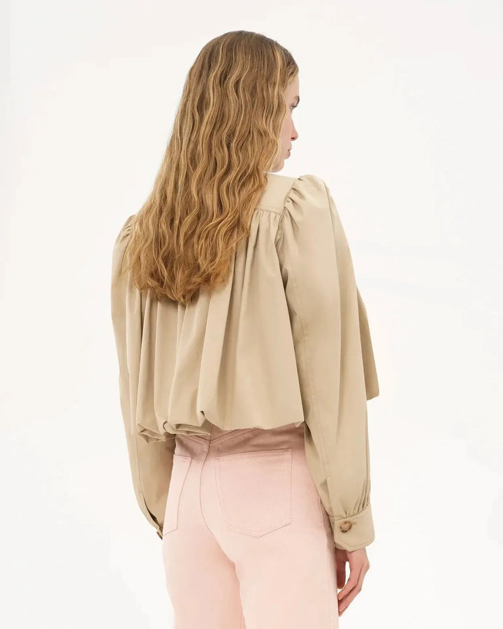 Knoflíková skládaná bomber bunda