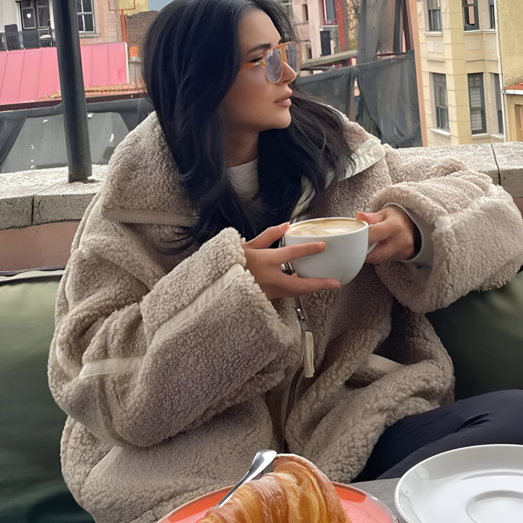 Měkká Teddy fleece bunda