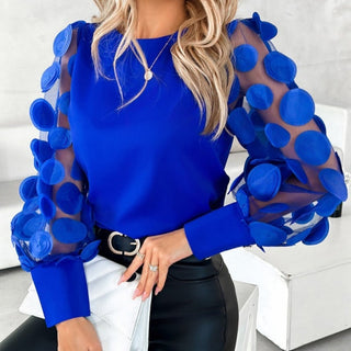 Glamour síťka rukáv top