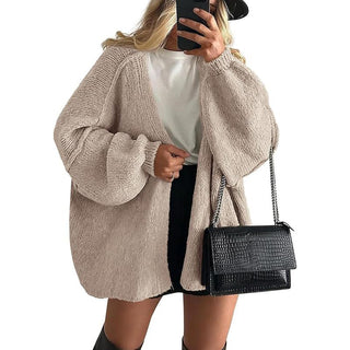 Oversized lucernový rukáv pletenina