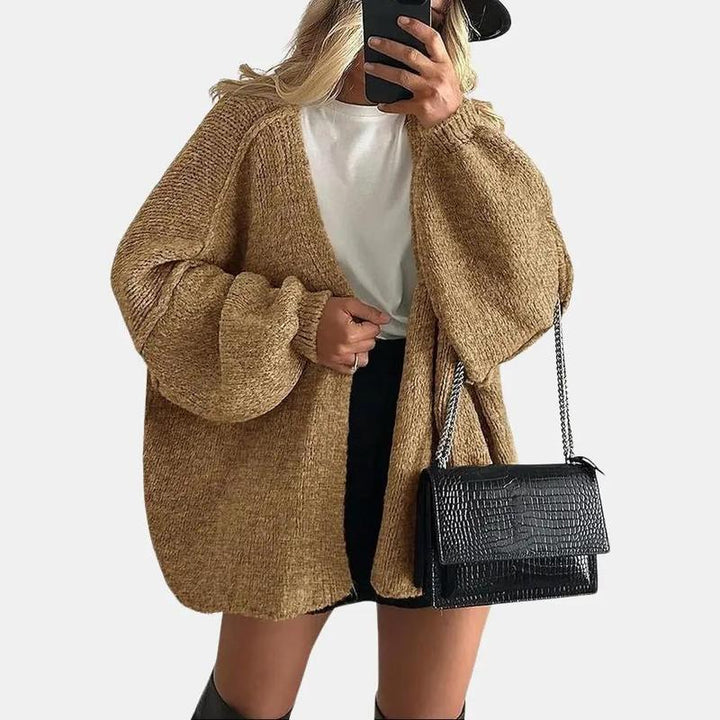 Oversized lucernový rukáv pletenina