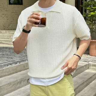 Pletené V-krční polo