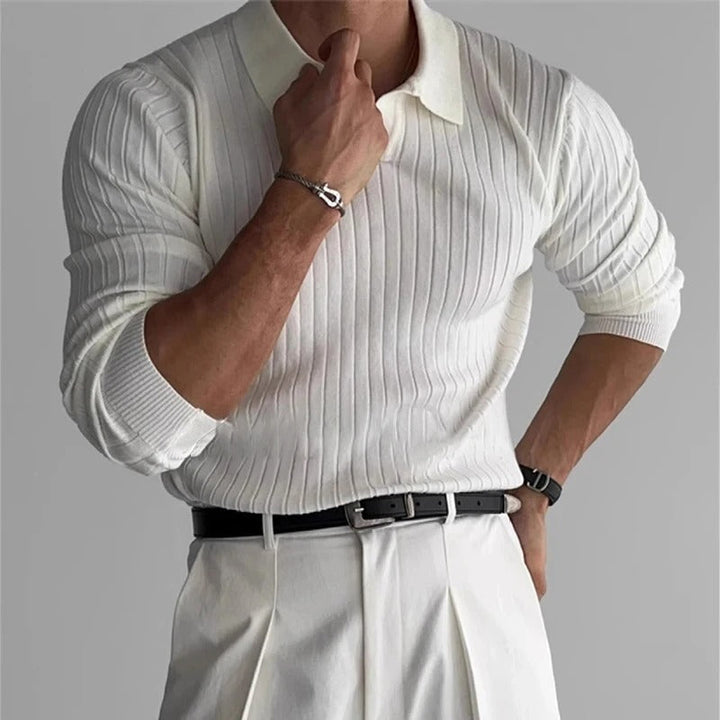 Dlouhé pruhované polo