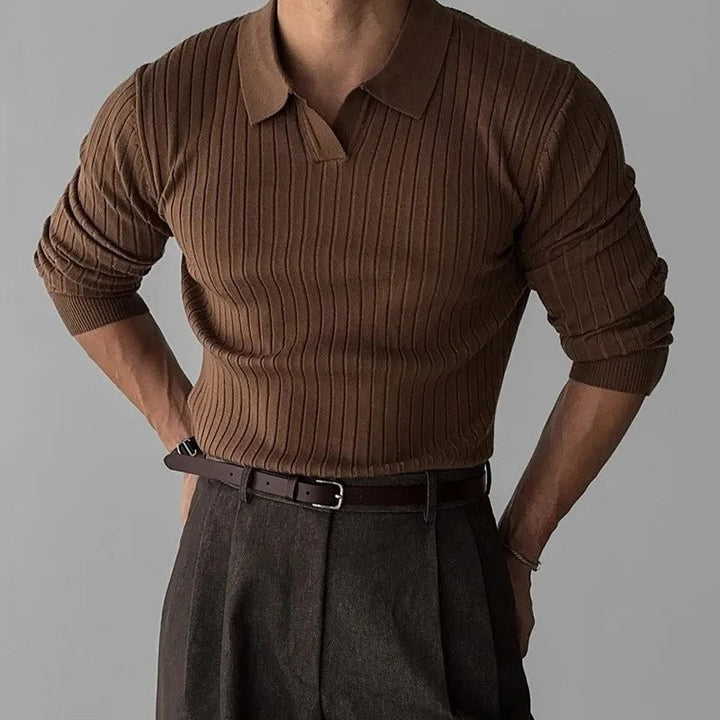 Dlouhé pruhované polo