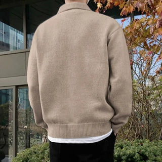 Základní pulovr s čtvrt knoflíky