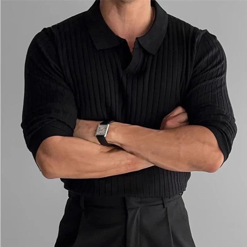 Dlouhé pruhované polo